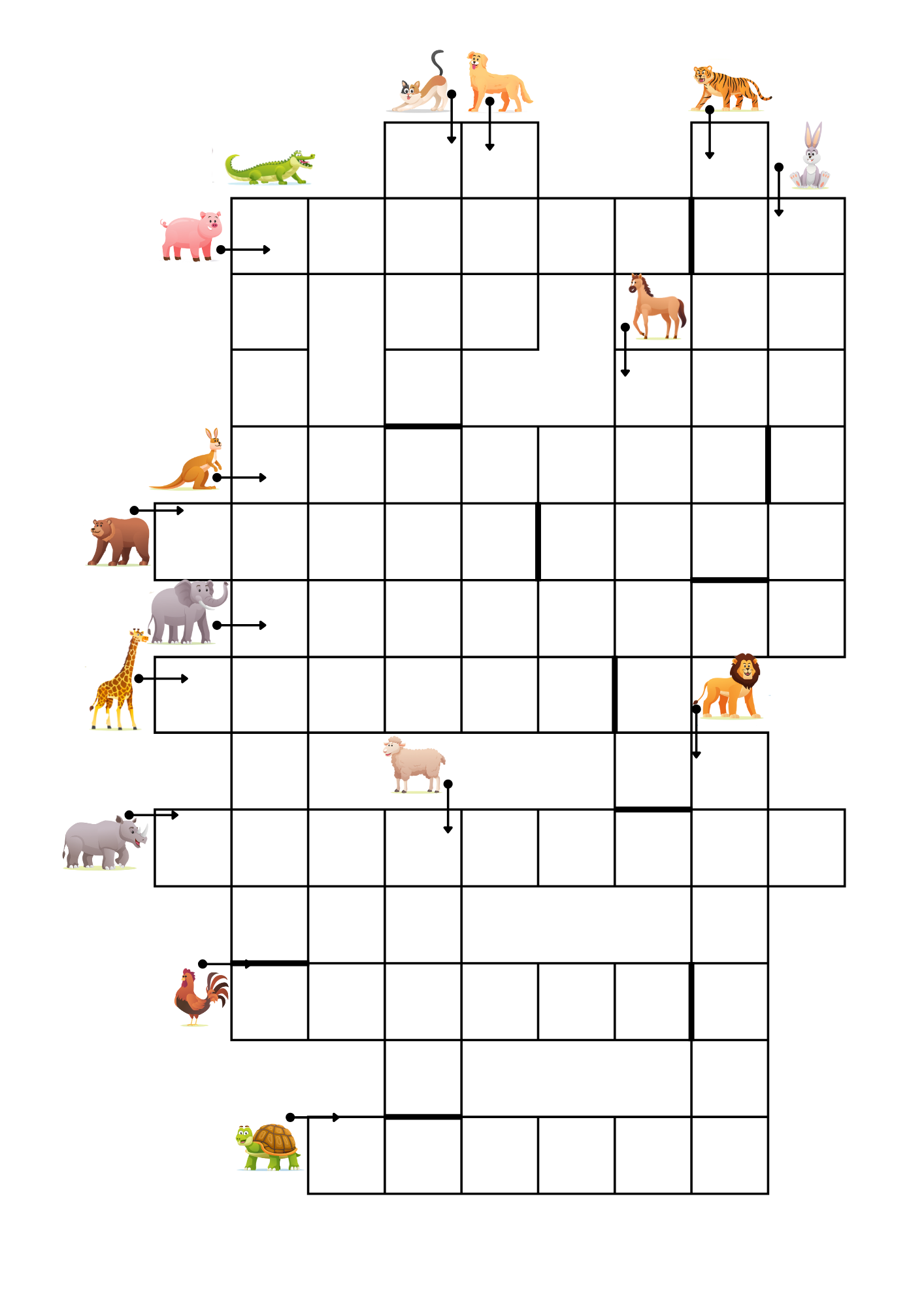 KELTI Kryžiažodis GYVŪNAI-3